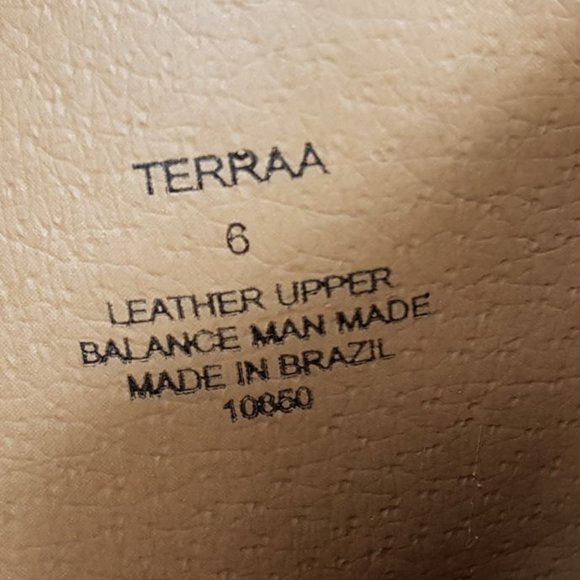 Steve Madden Terraa Natural Leather Peep-Toe Booties Natural Womens Size 6 - Picture 7 of 7